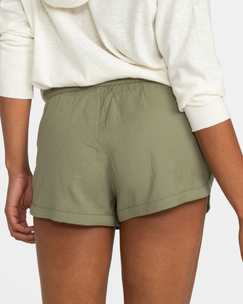 Roxy New Impossible Love Elastic Waist Shorts | 64795-PWTS