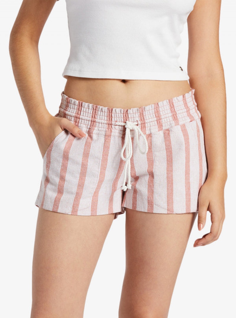 Roxy Oceanside Elastic Waist Shorts | 73601-MHLJ