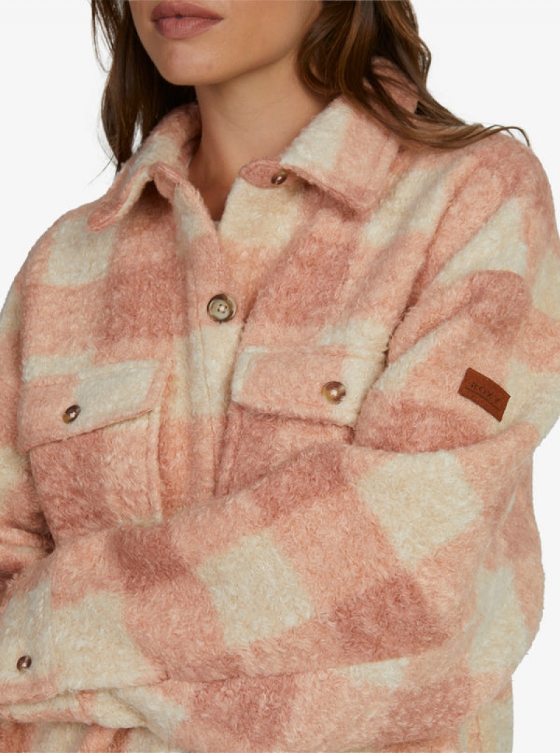 Roxy Over And Above Zip-Up Fleece Jackets | 26745-DIBS