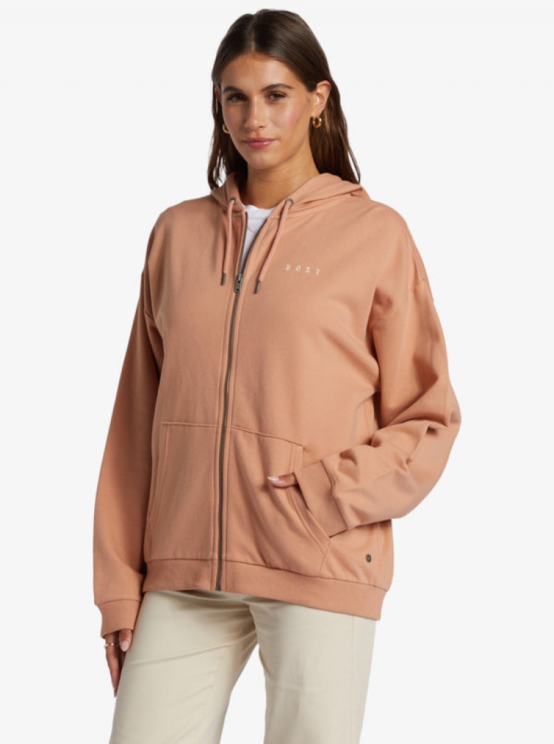 Roxy Oversized Evening Hike Hoodie | 97084-DFMT