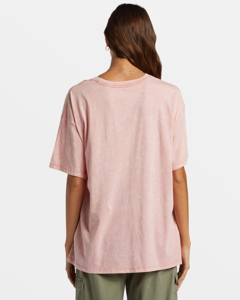 Roxy Palm Springs Oversized T-shirts | 90381-UHMQ