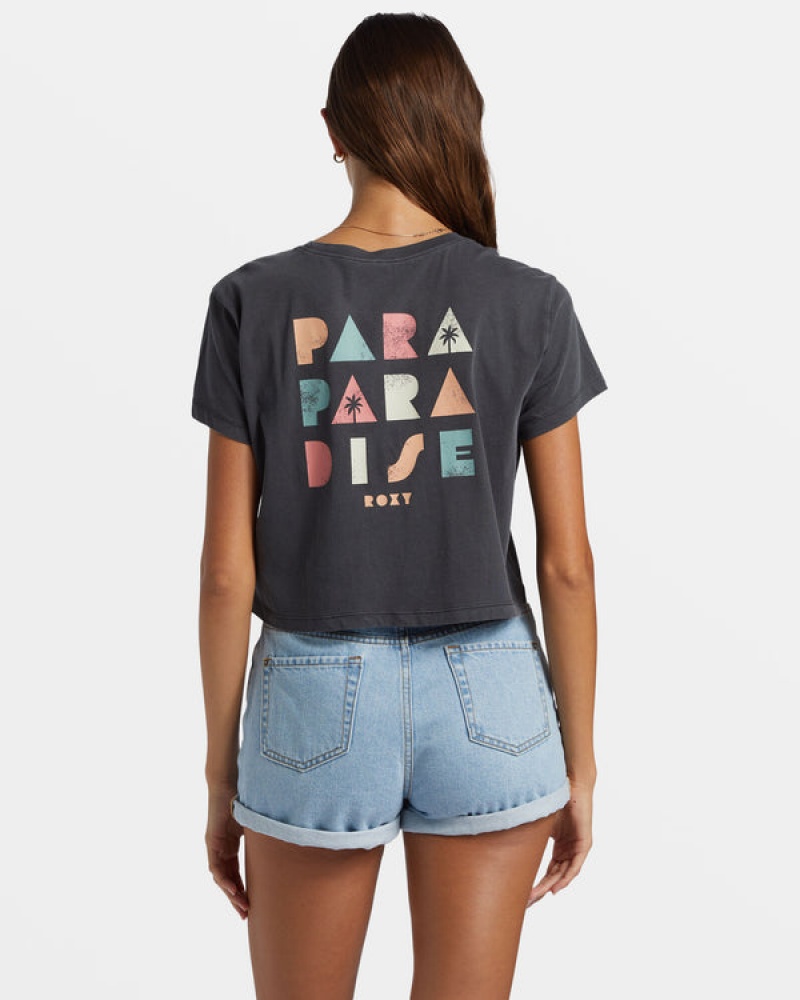 Roxy Para Paradise Cropped T-shirts | 29648-ZGIK