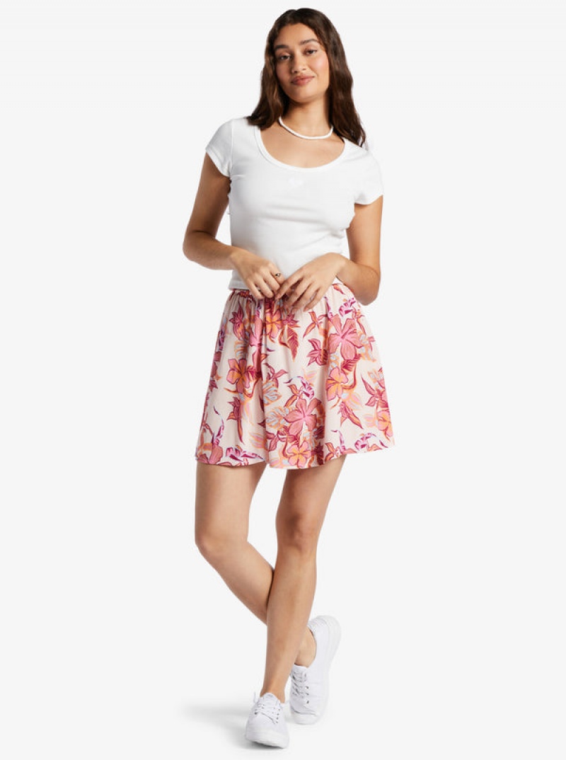 Roxy Para Paradise Drawstring Mini Skirts | 83621-QZBC