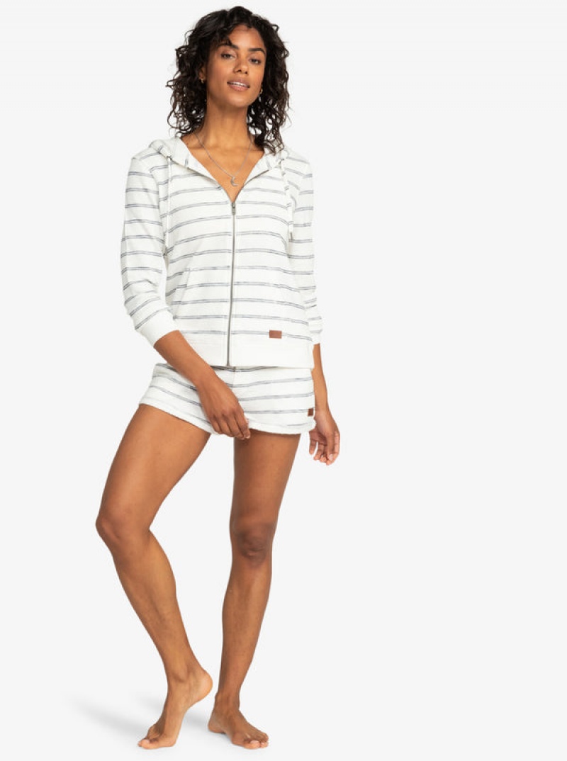 Roxy Perfect Wave Stripes Zip-Up Hoodie | 90671-UOGZ