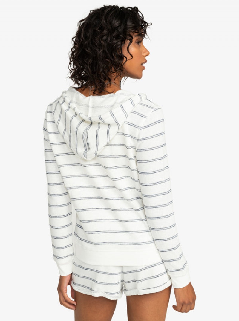 Roxy Perfect Wave Stripes Zip-Up Hoodie | 90671-UOGZ