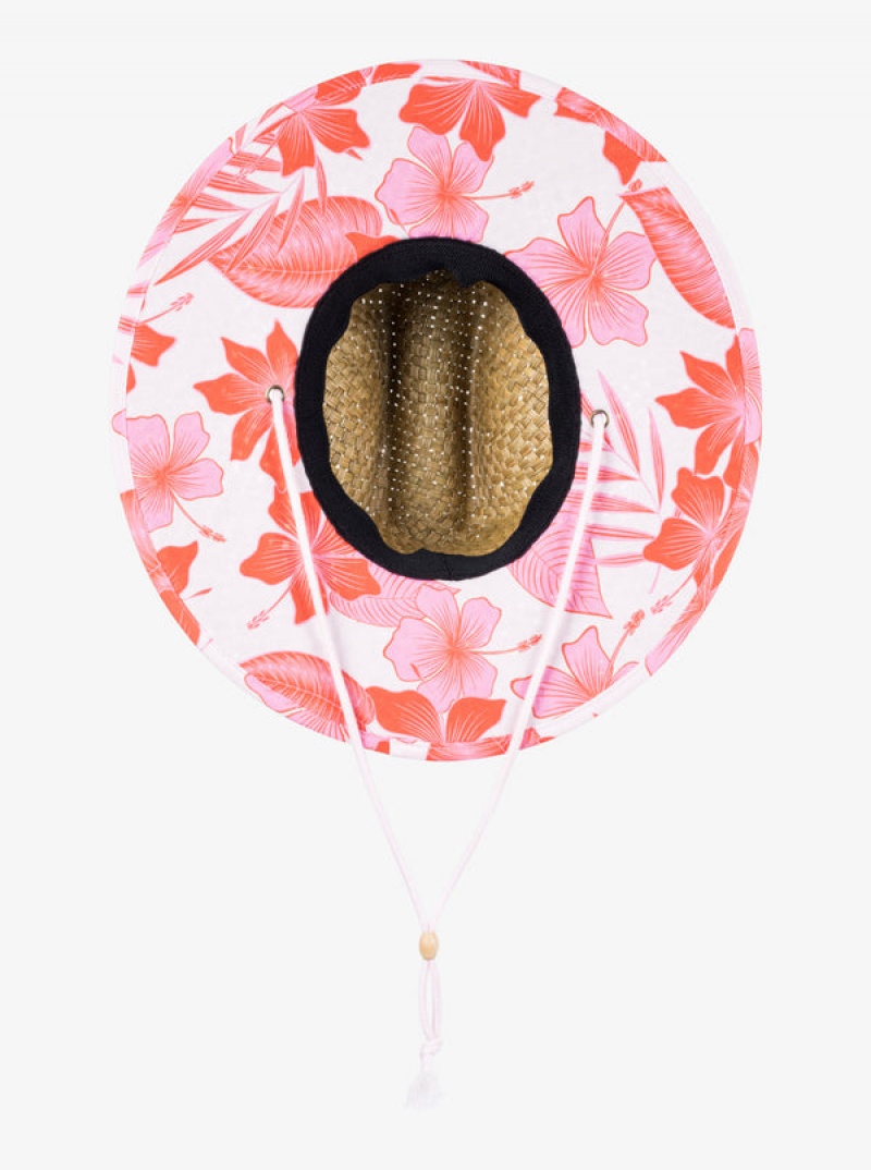 Roxy Pina To My Colada Printed Sun Hats | 21539-HEGX