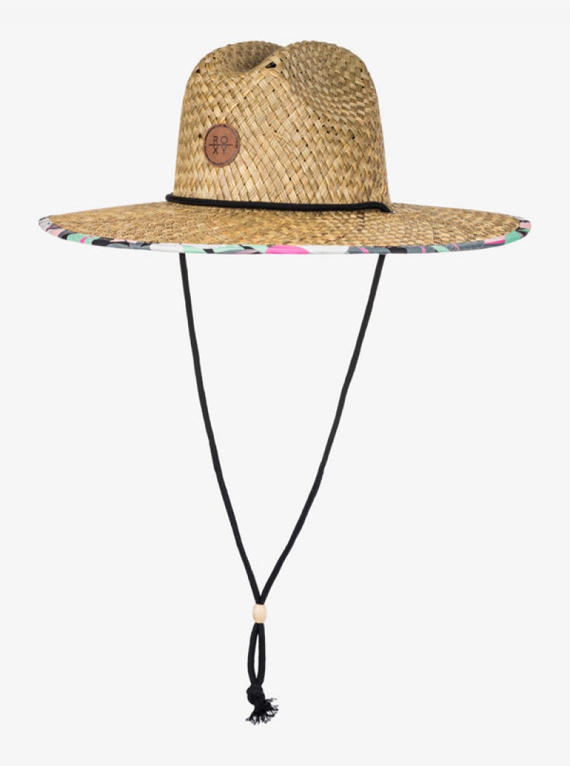 Roxy Pina To My Colada Printed Sun Hats | 74016-OMCH