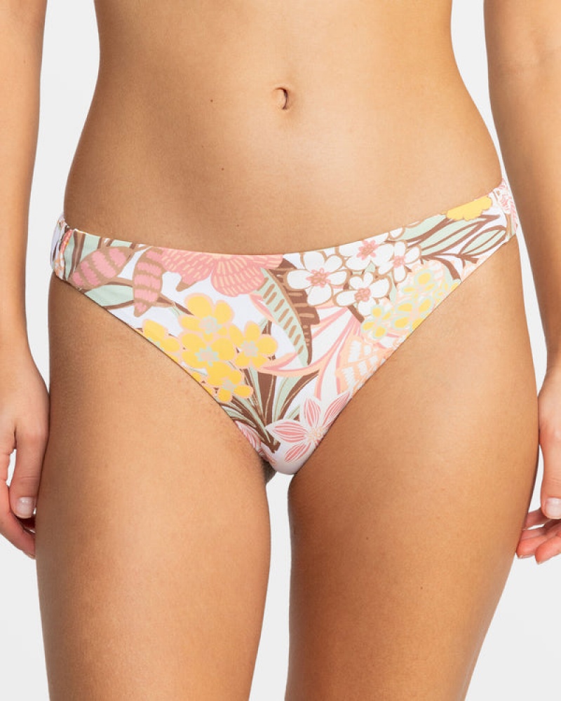 Roxy Playa Paradise Reversible Tanga Bikini Bottoms | 41367-EDBS