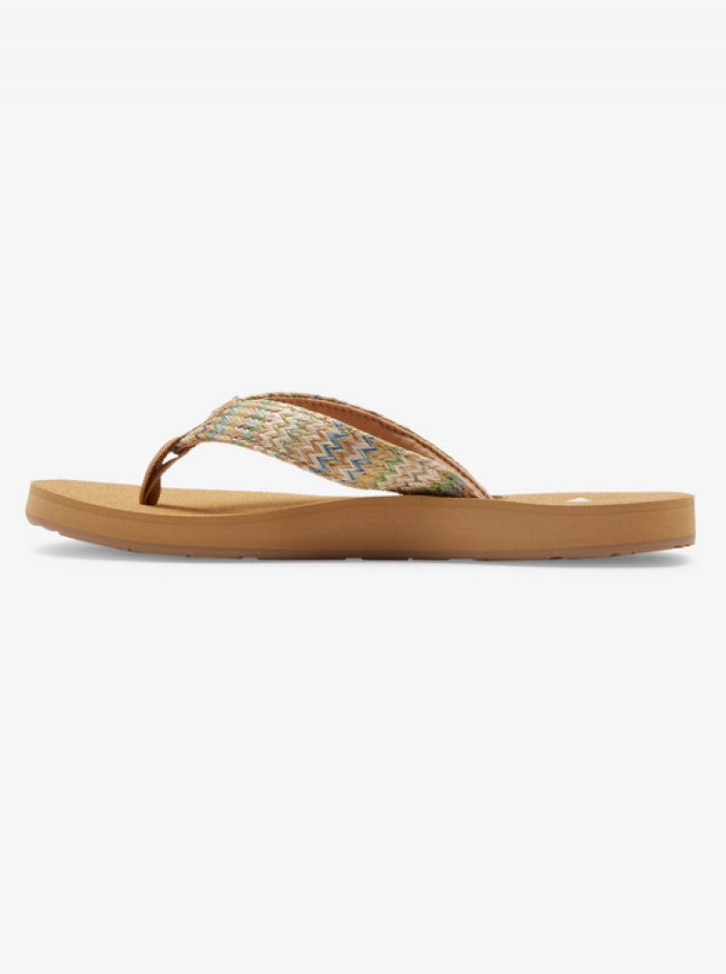 Roxy Porto Raffia II Sandals | 43506-PQGE