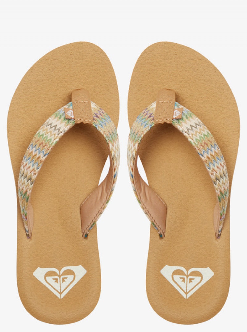 Roxy Porto Raffia II Sandals | 43506-PQGE