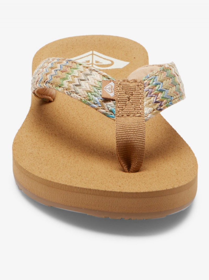 Roxy Porto Raffia II Sandals | 43506-PQGE