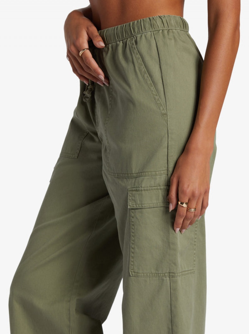 Roxy Precious High Waist Cargo Pants | 10683-ETUQ