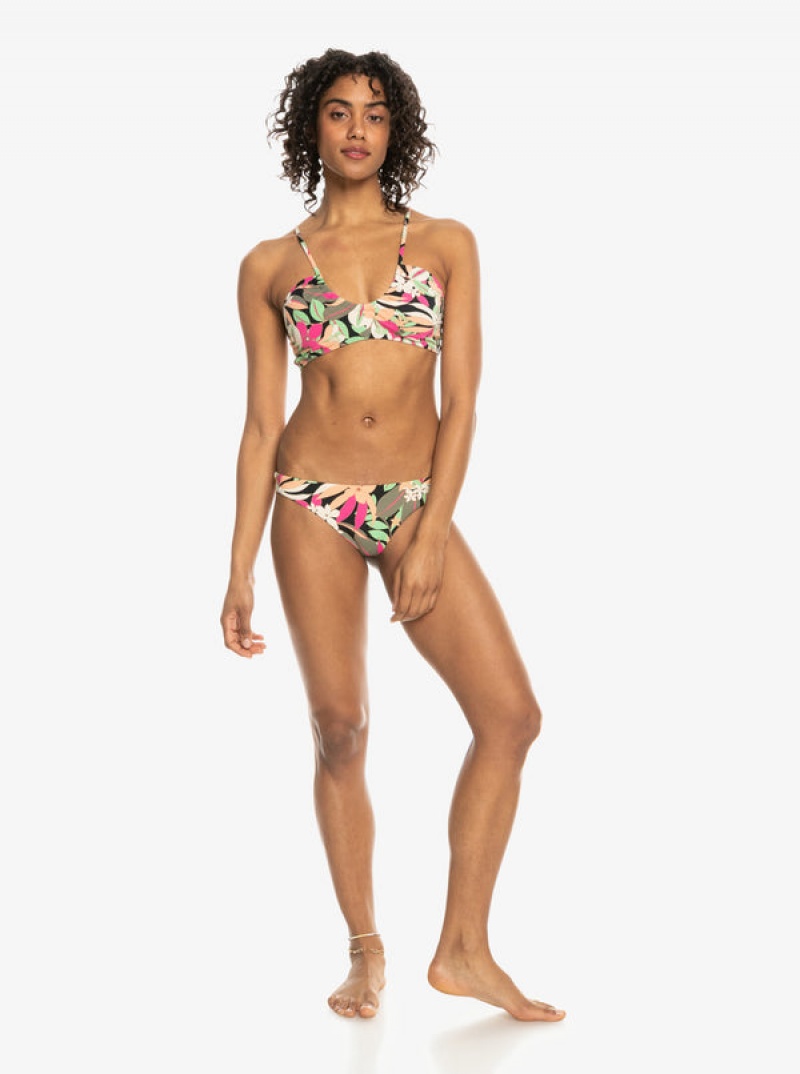 Roxy Printed Beach Classics Bra Bikini Tops | 14893-MBNE