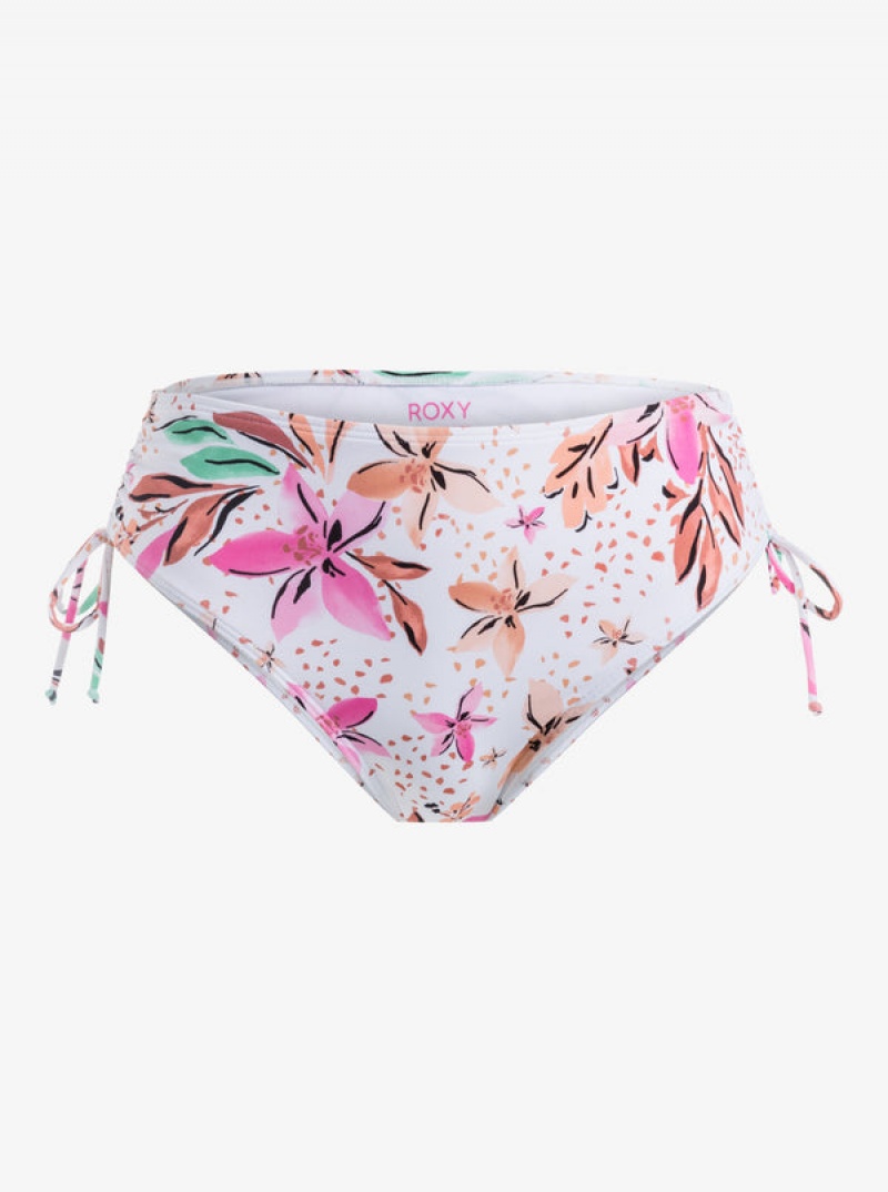 Roxy Printed Beach Classics Moderate Side-Tie Bikini Bottoms | 91257-CIOE