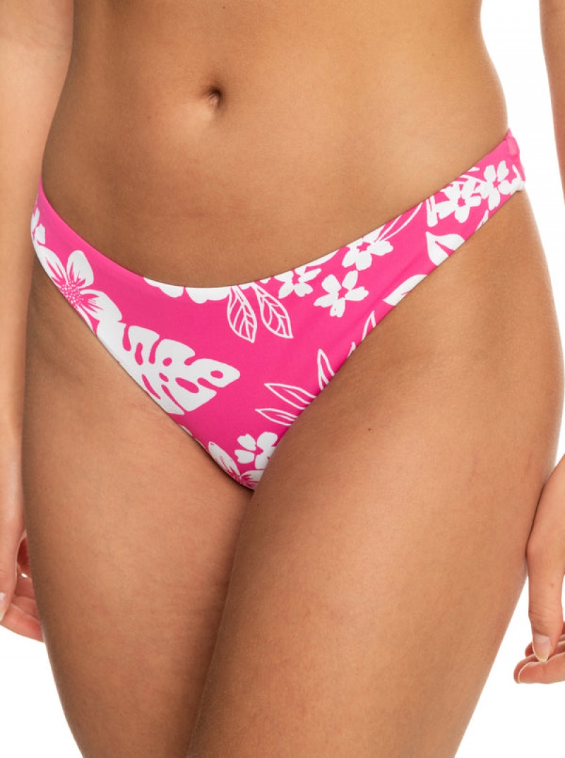 Roxy Printed Beach Classics Skimpy Bikini Bottoms | 65203-AHTB