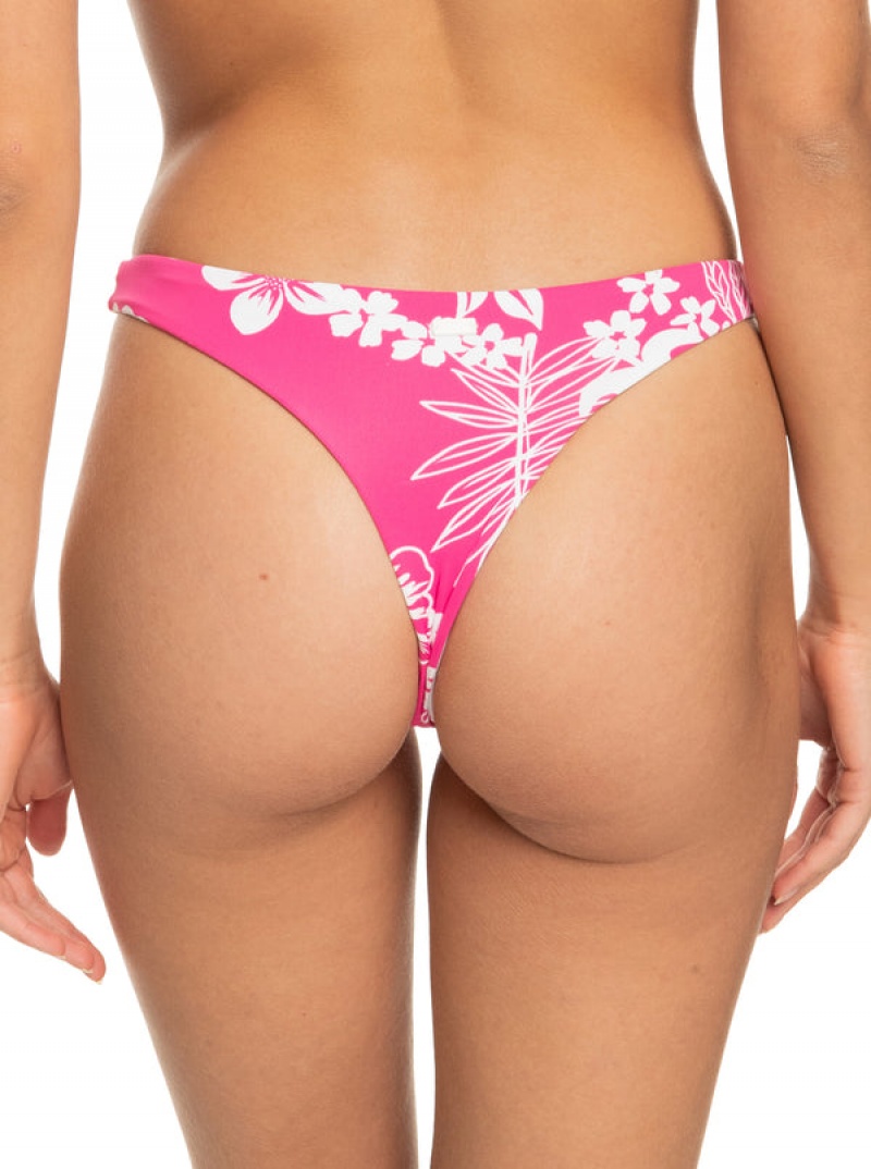 Roxy Printed Beach Classics Skimpy Bikini Bottoms | 65203-AHTB