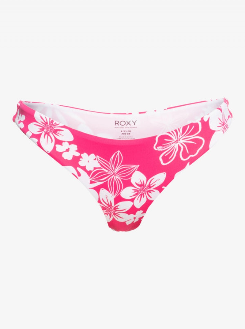 Roxy Printed Beach Classics Skimpy Bikini Bottoms | 65203-AHTB