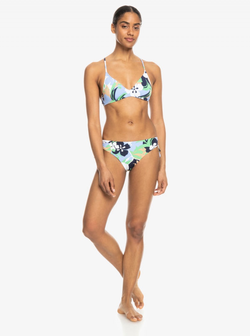 Roxy Printed Beach Classics Strappy Bra Bikini Tops | 04298-WLNX