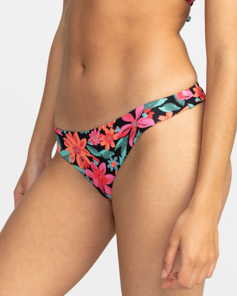 Roxy Printed Beach Classics Tanga Bikini Bottoms | 85627-CYUN