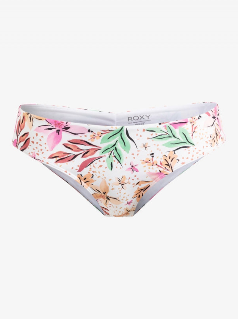 Roxy Printed Beach Classics V-Shape Cheeky Bikini Bottoms | 07124-GVWP