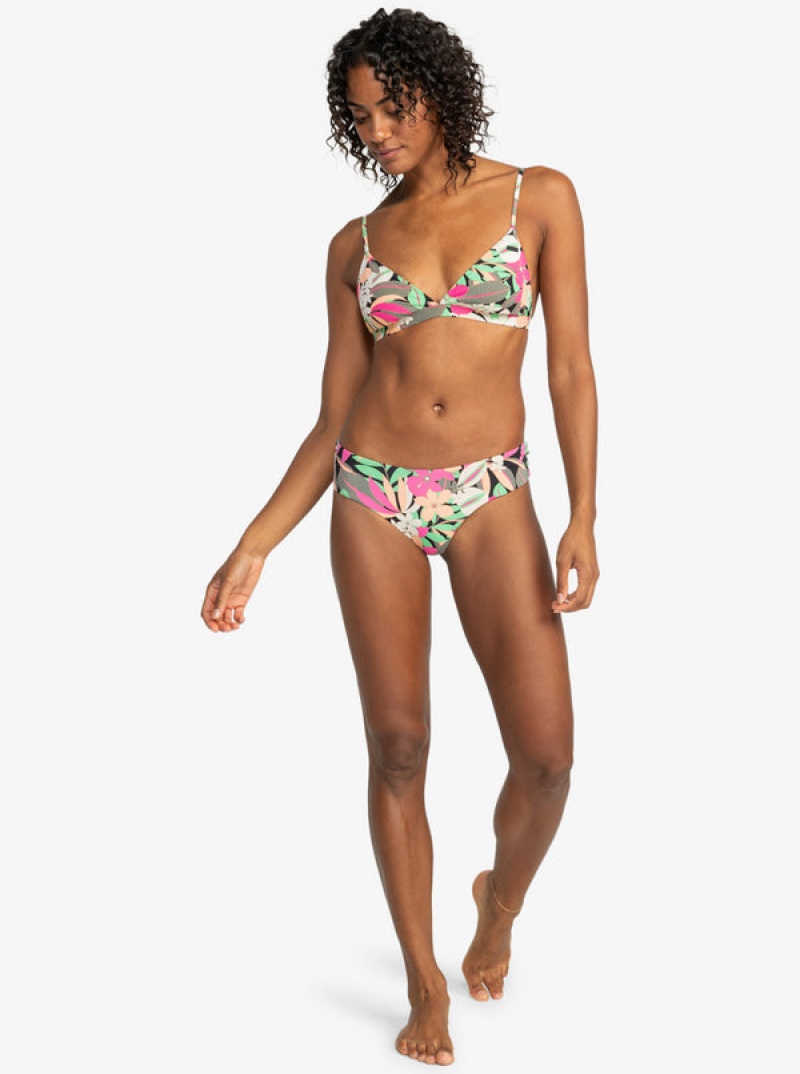 Roxy Printed Beach Classics V-Shape Cheeky Bikini Bottoms | 75309-GHBK