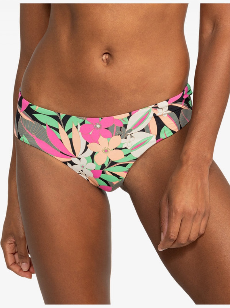 Roxy Printed Beach Classics V-Shape Cheeky Bikini Bottoms | 75309-GHBK