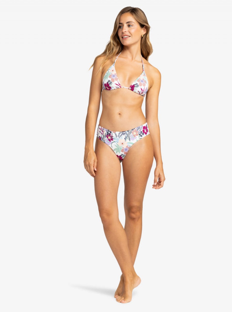 Roxy Printed Beach Classics V-Shape Cheeky Bikini Bottoms | 17098-EVKJ