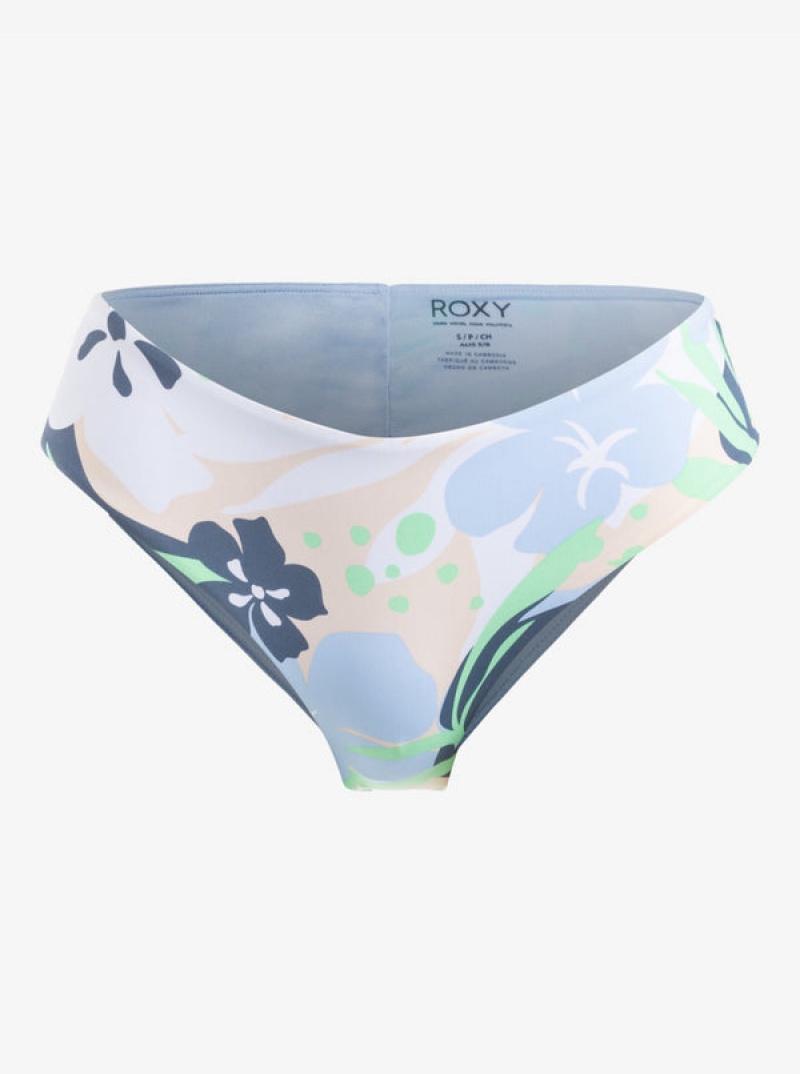 Roxy Printed Beach Classics V-Shape Cheeky Bikini Bottoms | 48120-UQYX