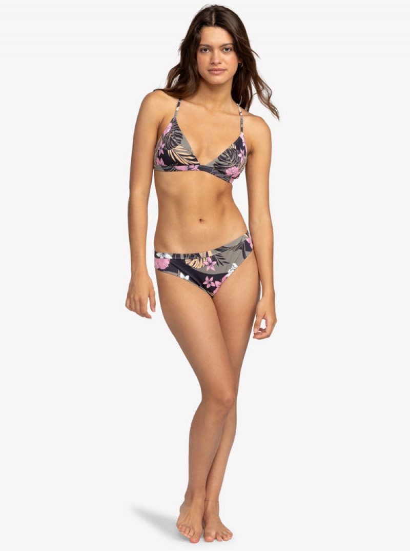 Roxy Pro The Cut Back Fixed Triangle Bikini Tops | 02479-PSLC