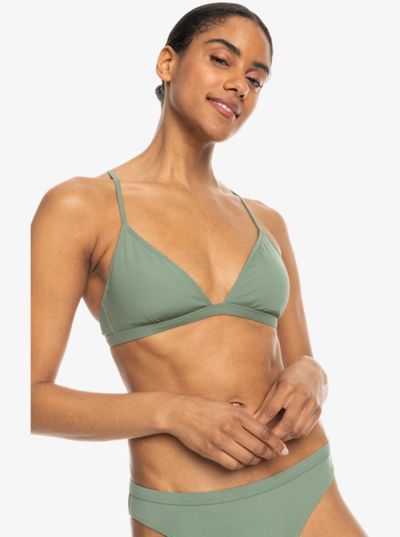 Roxy Pro The Cut Back Triangle Bikini Tops | 95628-YWKB