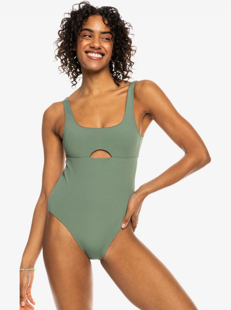 Roxy Pro The Double Line One-Piece Swimsuits | 90254-YEIZ