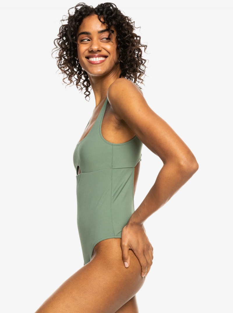 Roxy Pro The Double Line One-Piece Swimsuits | 90254-YEIZ