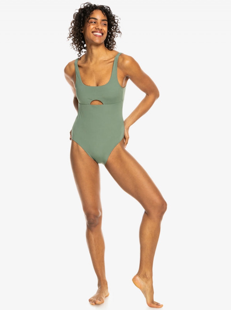 Roxy Pro The Double Line One-Piece Swimsuits | 90254-YEIZ