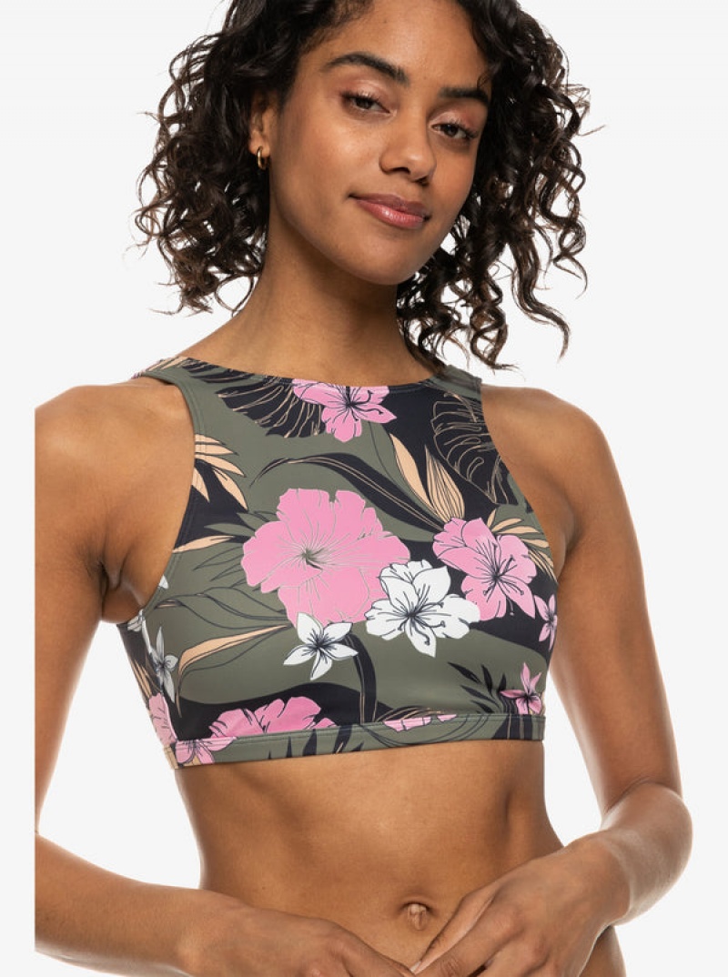 Roxy Pro The Pop Up Bikini Tops | 58067-QJNI