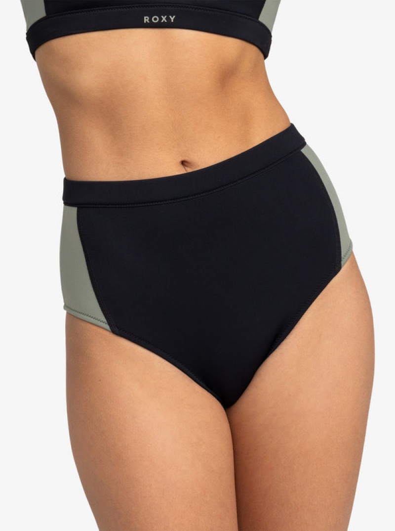 Roxy Pro Wave High Waist Bikini Bottoms | 96324-BTRD