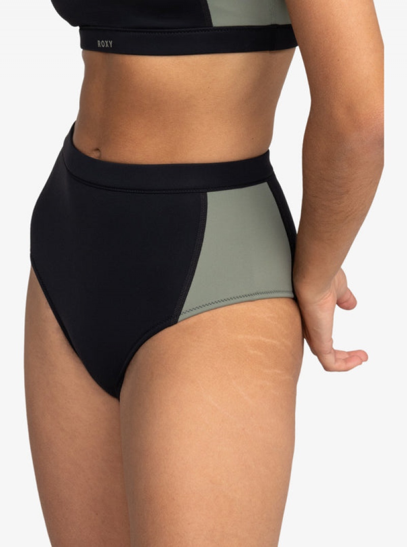 Roxy Pro Wave High Waist Bikini Bottoms | 96324-BTRD