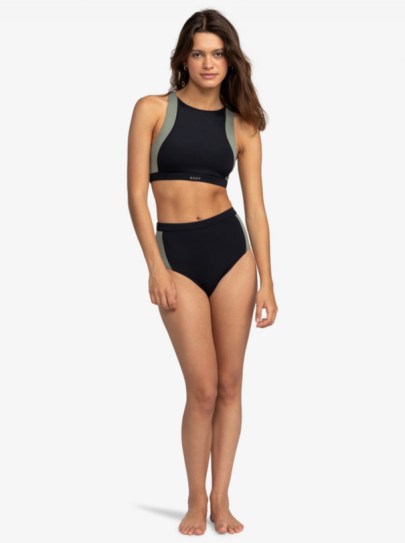 Roxy Pro Wave High Waist Bikini Bottoms | 96324-BTRD