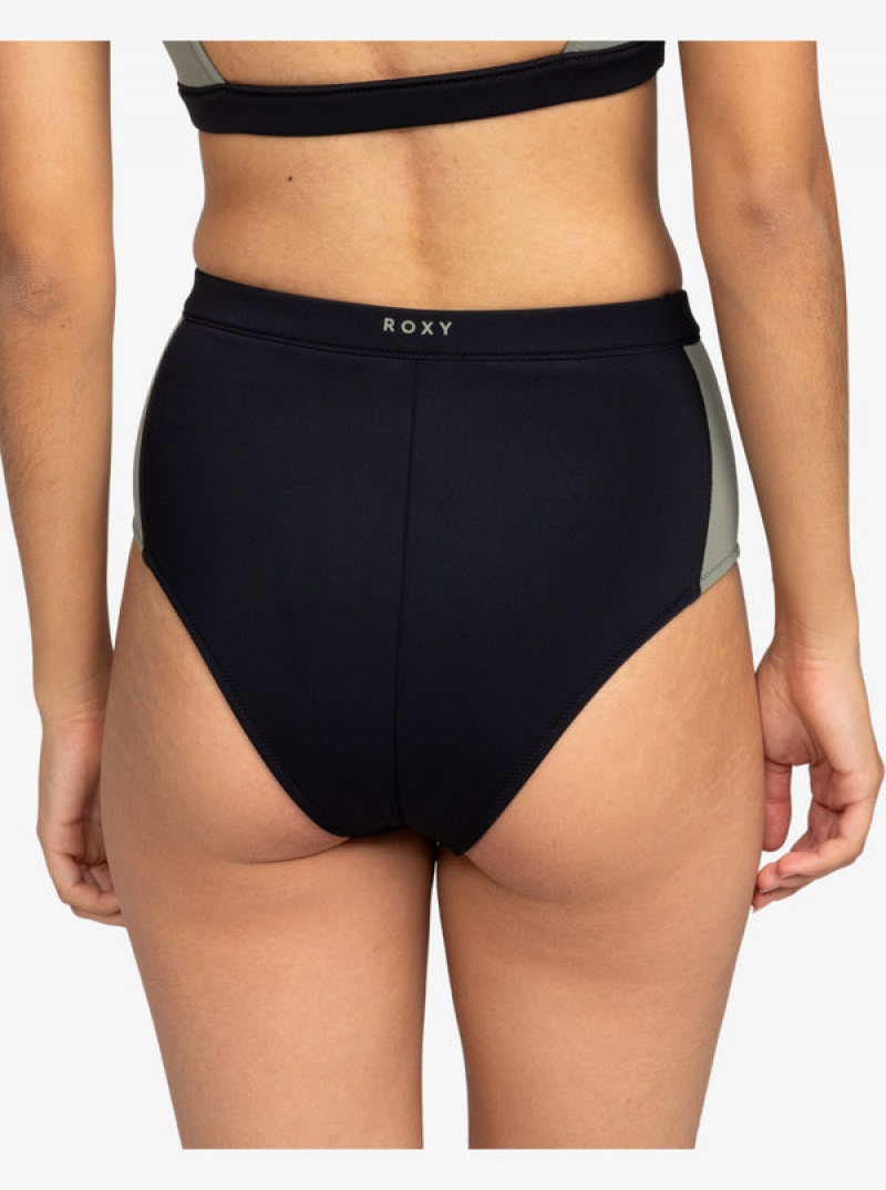 Roxy Pro Wave High Waist Bikini Bottoms | 96324-BTRD