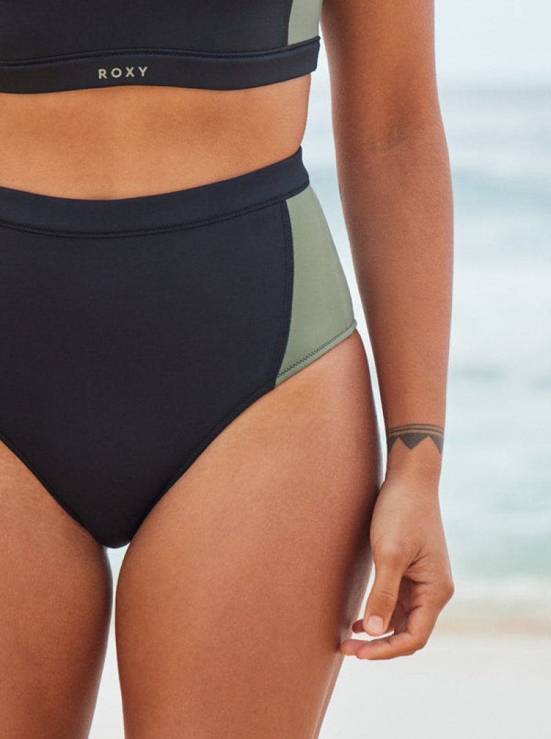 Roxy Pro Wave High Waist Bikini Bottoms | 96324-BTRD