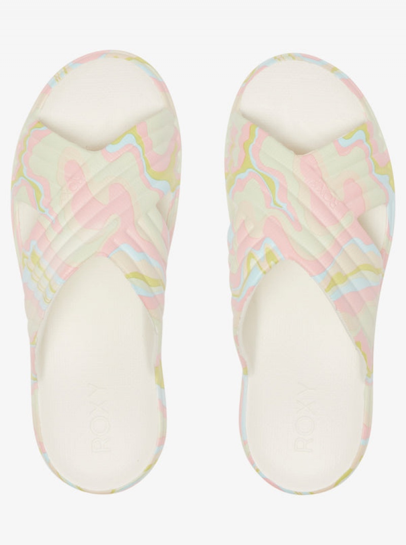 Roxy Rivie Print Sandals | 93465-IZJC