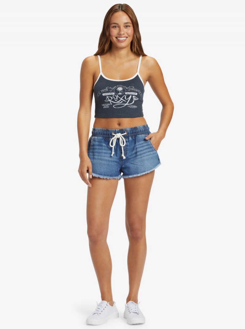 Roxy Scenic Route Denim Denim Shorts | 35279-OIUD