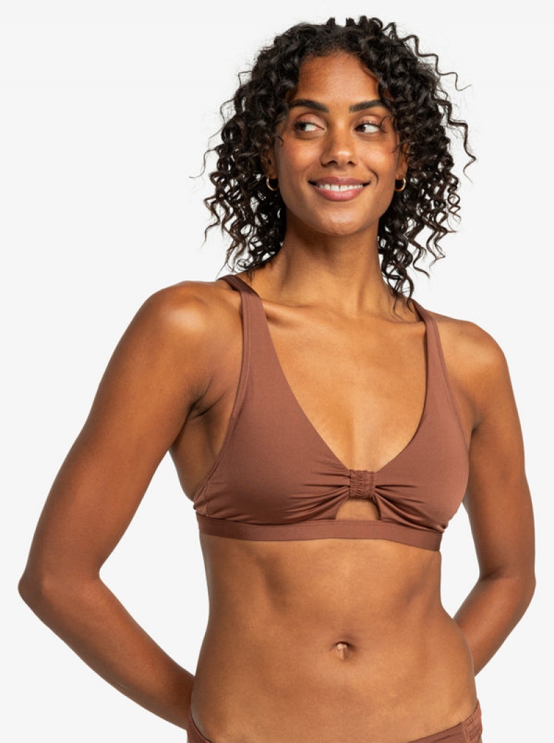 Roxy Silky Island Elongated Bra Bikini Tops | 97610-HURE