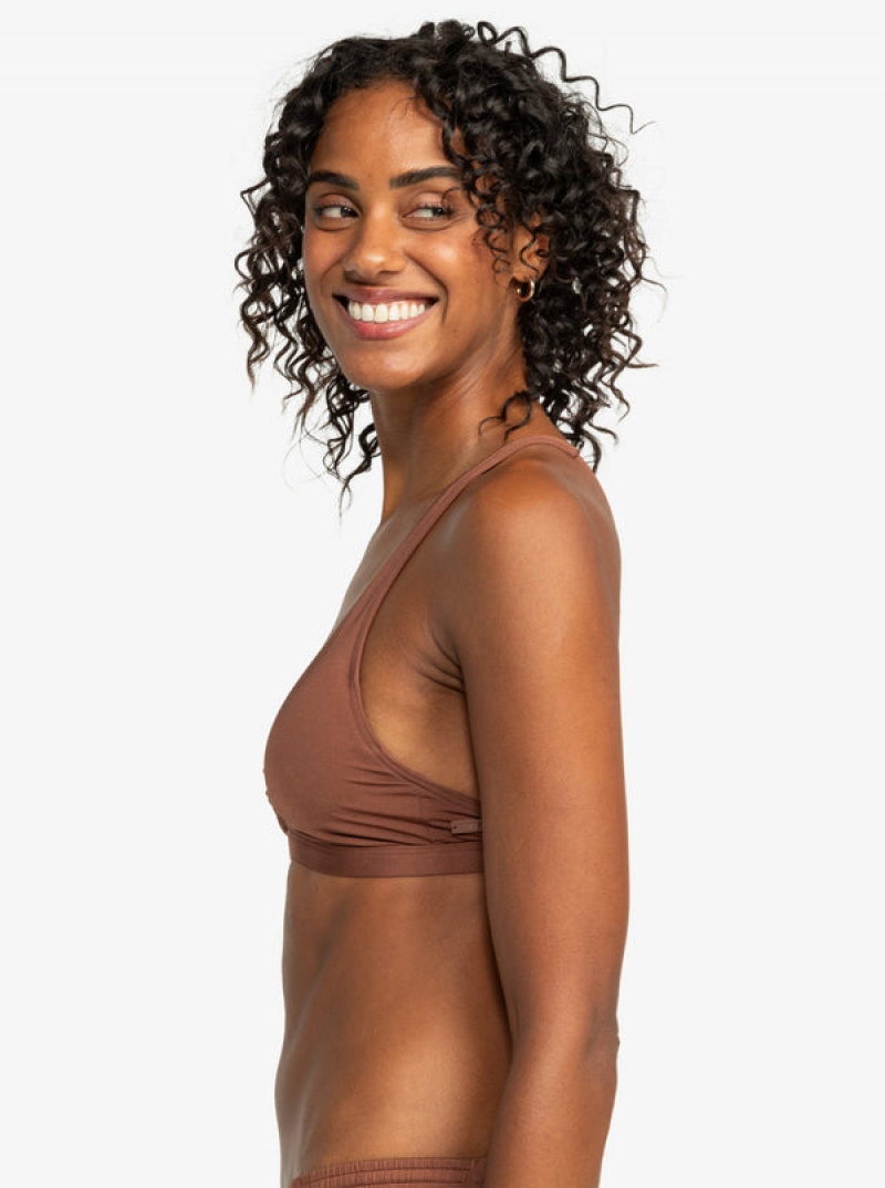 Roxy Silky Island Elongated Bra Bikini Tops | 97610-HURE