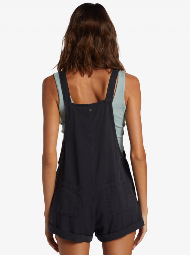 Roxy Silver Sky Set Short Overalls Jumpsuits | 69573-BTLC