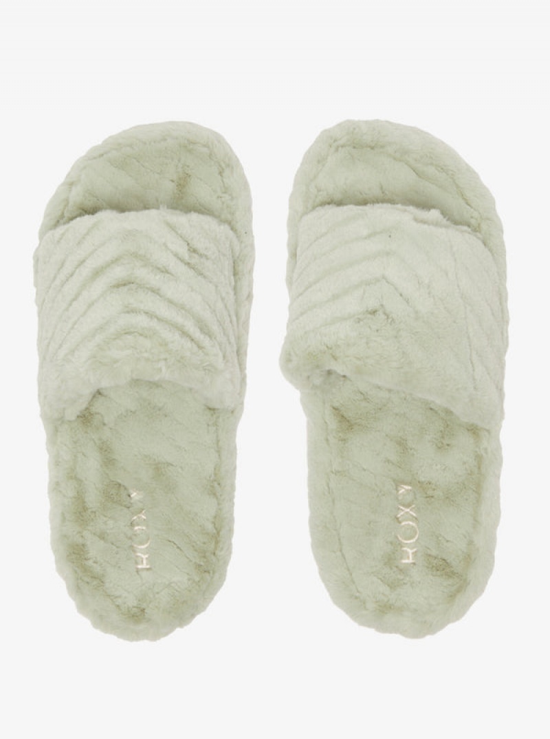 Roxy Slippy Faux Fur Sandals | 21038-UTLA