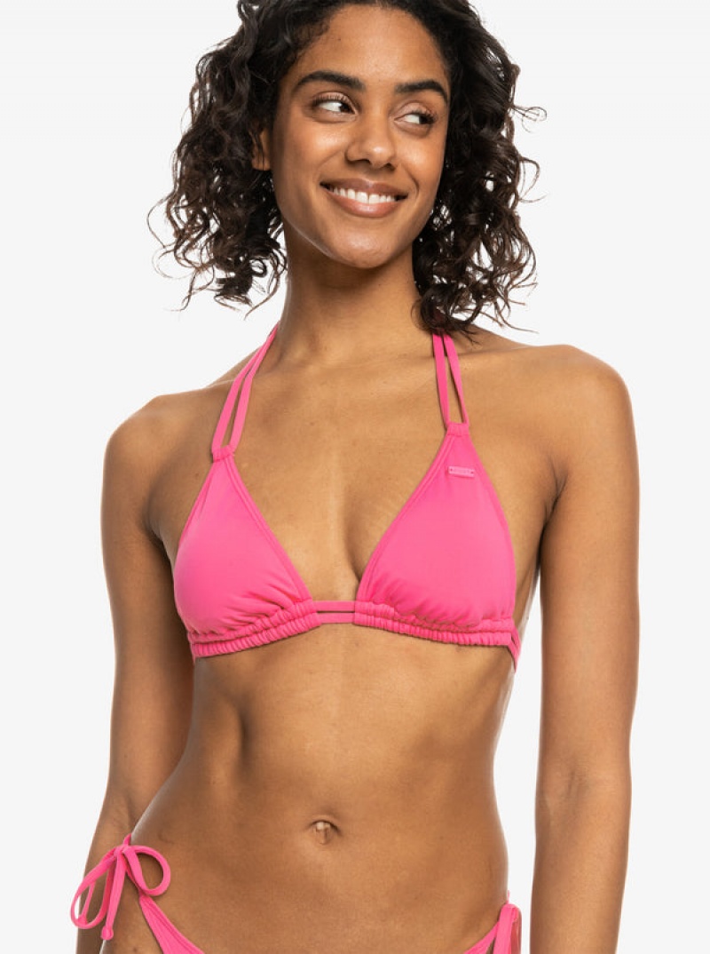 Roxy Solid Beach Classics Mini Tikitri Bikini Tops | 47321-GHAW