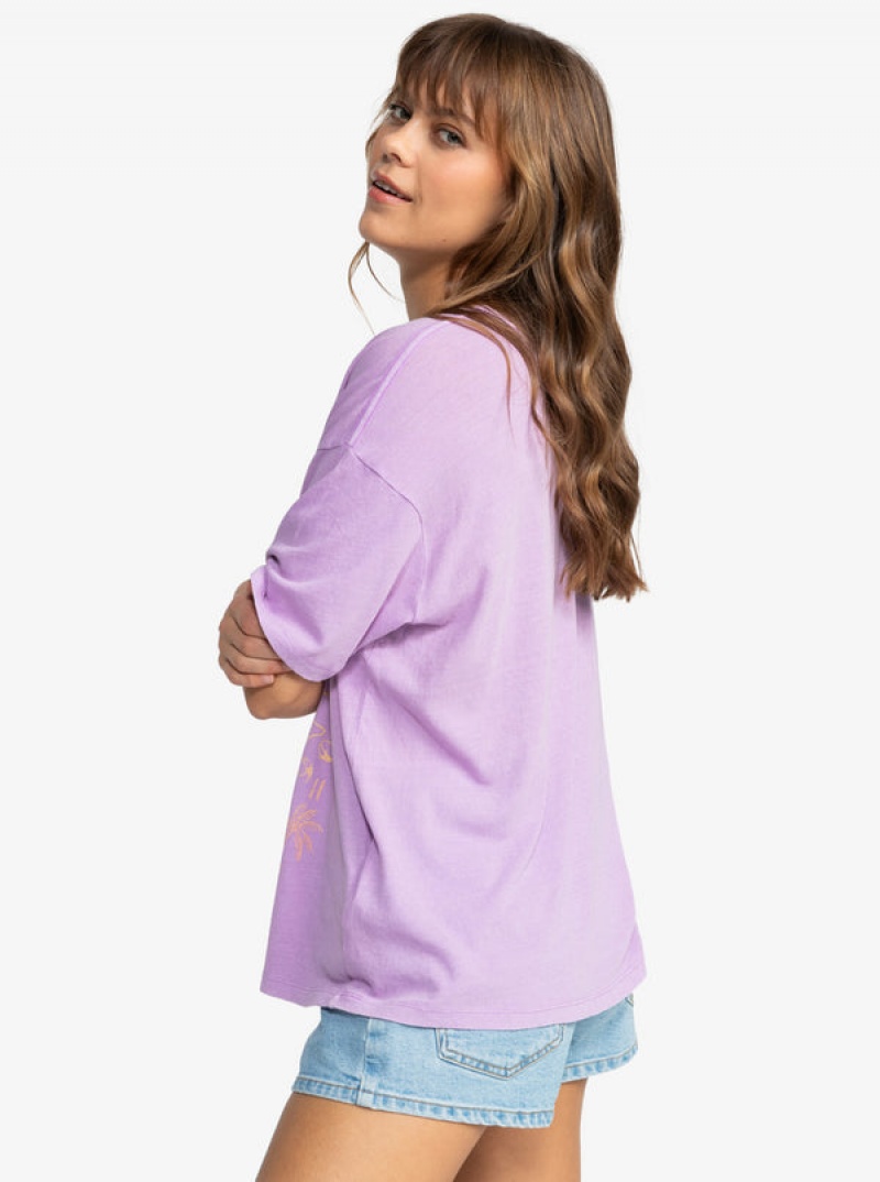 Roxy Sunny Days Oversized T-shirts | 92135-OKLC