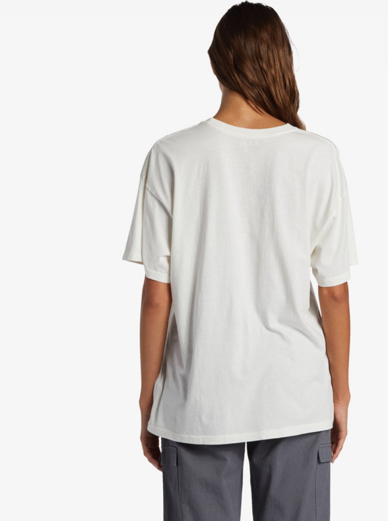 Roxy Sunrise To Sunset Oversized Boyfriend T-shirts | 87610-QWAT