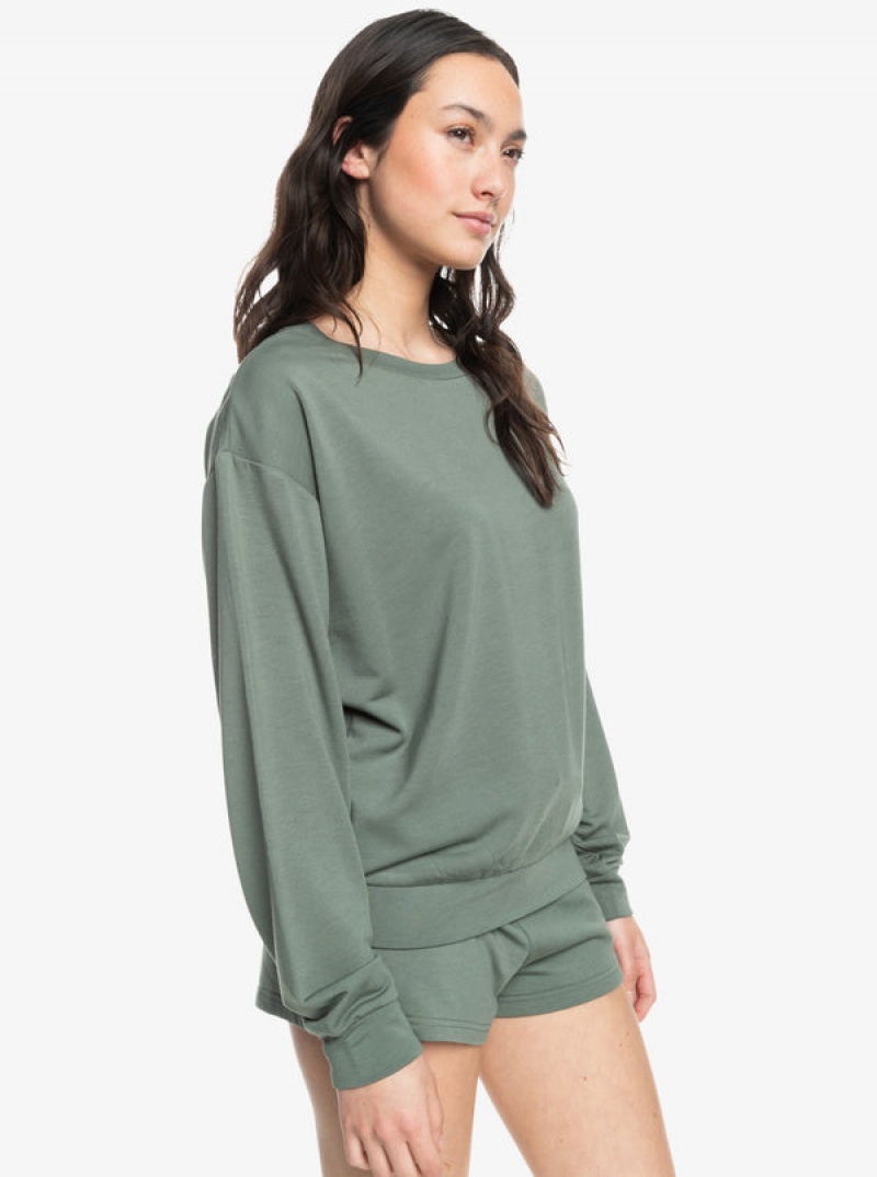 Roxy Surfing By Moonlight B Cozy Lounge Hoodie | 43187-BSJL