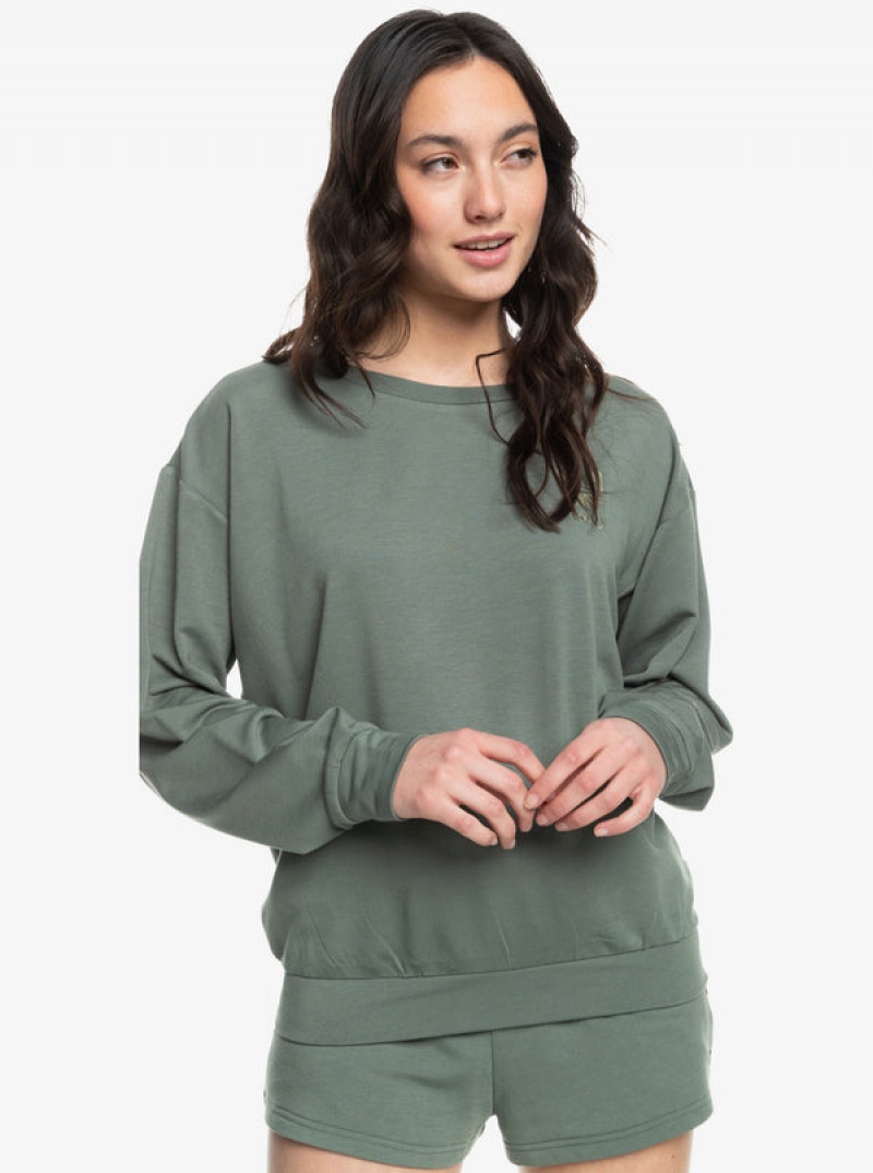 Roxy Surfing By Moonlight B Cozy Lounge Hoodie | 43187-BSJL